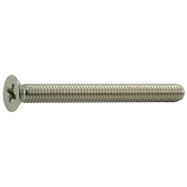 Midwest Fastener M4-0.70 x 40 mm Phillips Flat Machine Screw, Plain Stainless Steel, 12 PK 38046 - main